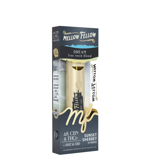 Dream Blend 2ml Live Resin Disposable Vape - Sunset Sherbet (Hybrid)-gallery-37327752495310