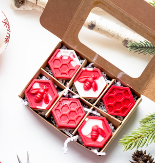 Christmas Wax Melts Honeycombs Merry & Bright - Pack of 6