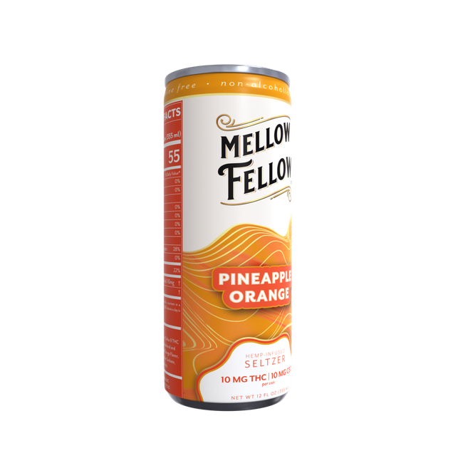 Delta 9 THC + CBD Seltzer Beverage 20MG - Pineapple Orange-gallery-38138956611790