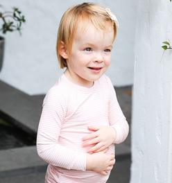 Peony Stripe Bamboo Toddler Pajama