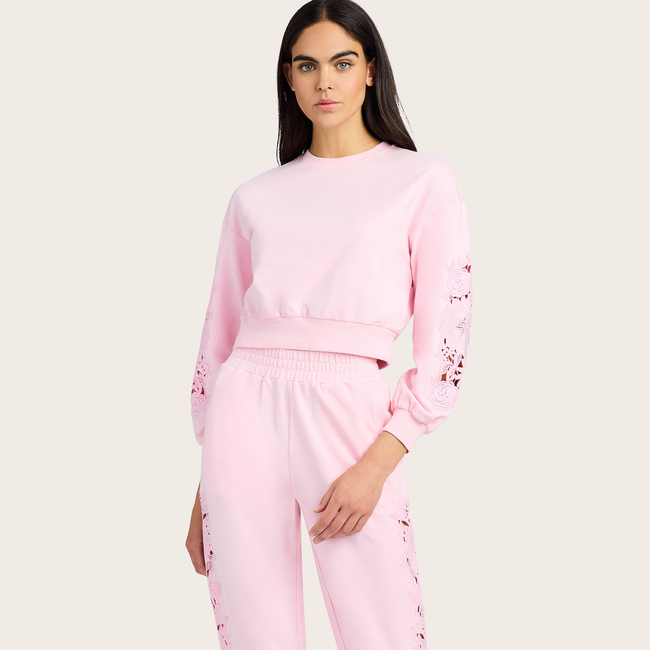 Arabella Lace Combo Sweatshirt-gallery-43548600434938