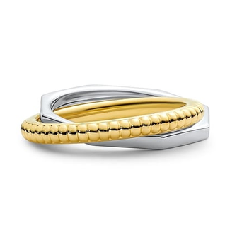 Ritani Two-tone Gold Signature Interlocking Ring