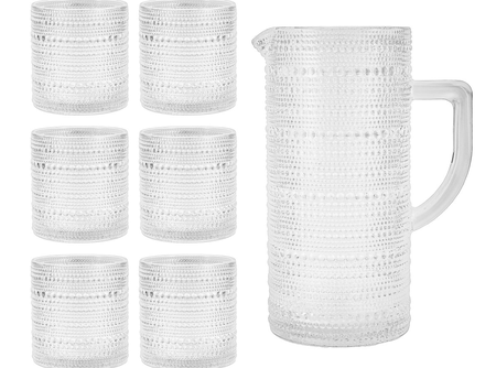 Jupiter Clear Pitcher (35.5oz) + Double Old Fashioned (10oz) Set