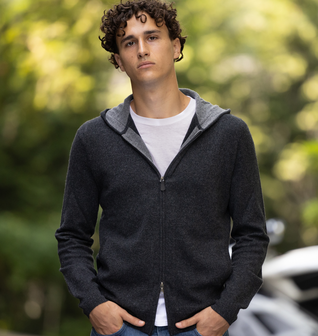 Stuyvesant Zip Cashmere Hoodie