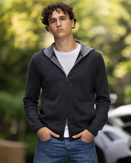 Stuyvesant Zip Cashmere Hoodie