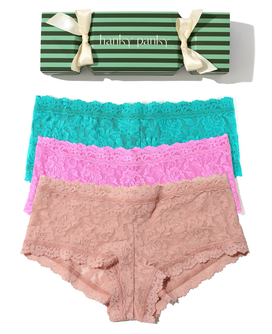 Holiday Exclusive: Signature Lace Boyshort Holiday 3 Pack Cracker