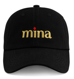 Mina Gold Logo Black Hat