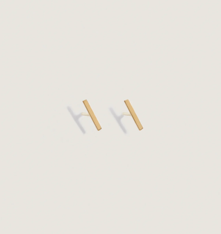 Micro Bar Stud Earrings