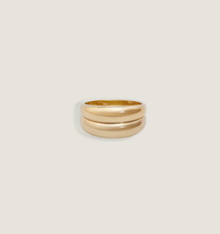 Dare To Love Double Dome Ring Gold