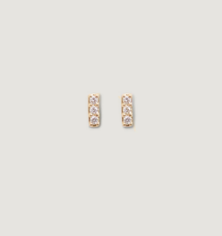 Penelope Bar Stud Earrings Diamond