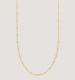 Diamond Cut Rolo Chain Necklace