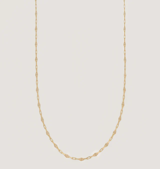 Diamond Cut Rolo Chain Necklace