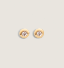 Olivia Round Diamond Stud Earrings