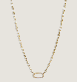 Pavé Diamond Link Chain Necklace