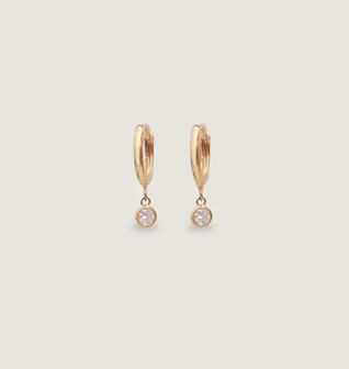 Kara Huggie Earrings Diamond