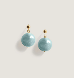 Celeste Drop Earrings Blue Quartz