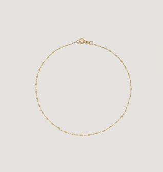 Diamond Cut Rolo Chain Anklet