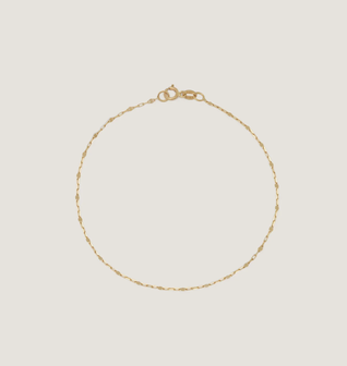 Diamond Cut Rolo Chain Bracelet