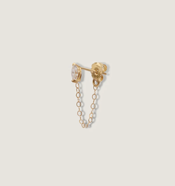 Marquise Chain Earrings Diamond