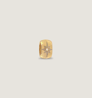 North Star Enamel Charm Diamond