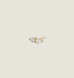 Pear Angel Stud Earrings Diamond