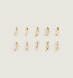 Lucky Number Charm Pendant