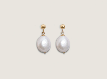 Baroque Pearl Drop Earrings