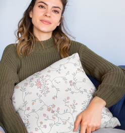 Wild Clematis Sateen Pillow Cover