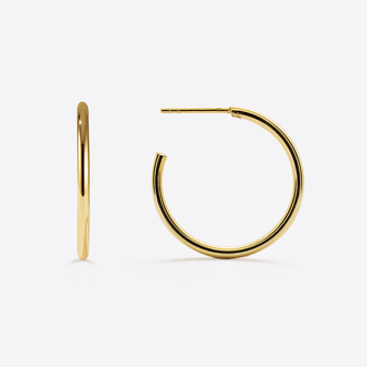 Extra Small Gold Tube Hoops