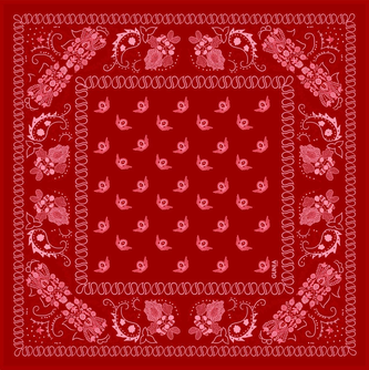 Silk bandana red - GUNIA PROJECT