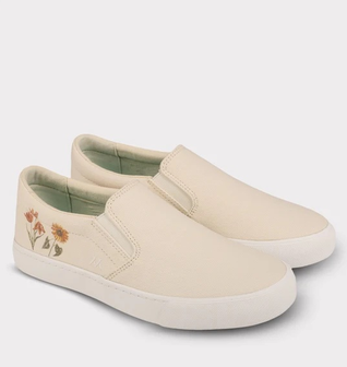 Piper Slip On Sneaker with Flower Accent