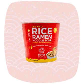 Red Miso Rice Ramen Noodle Soup