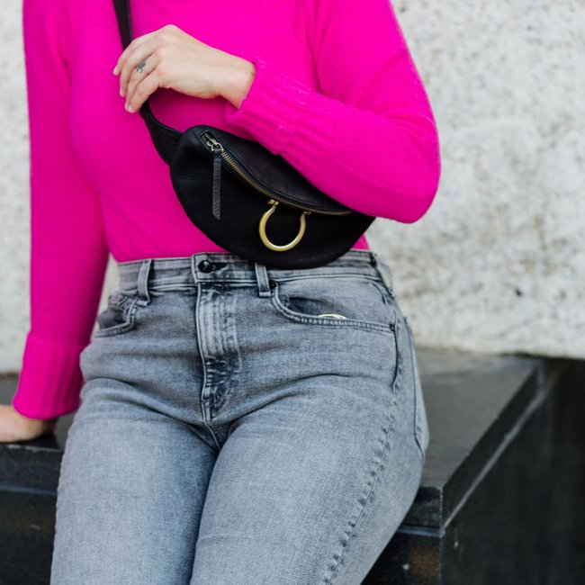 Poole Leather Belt Bag Fanny Pack and Crossbody