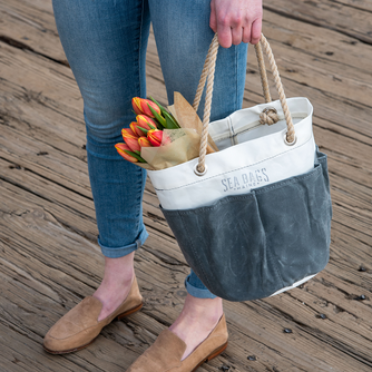 All Purpose Gray Tool Bucket Bag