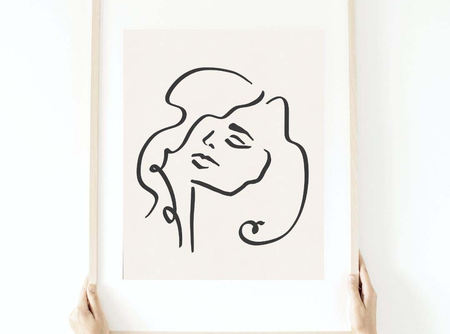 Sophia Line Drawing Print