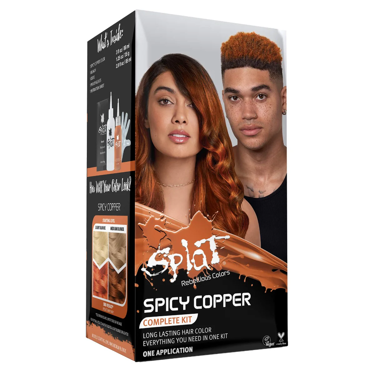 Splat Complete Kits Semi Permanent Hair Dye Kit with Bleach Public