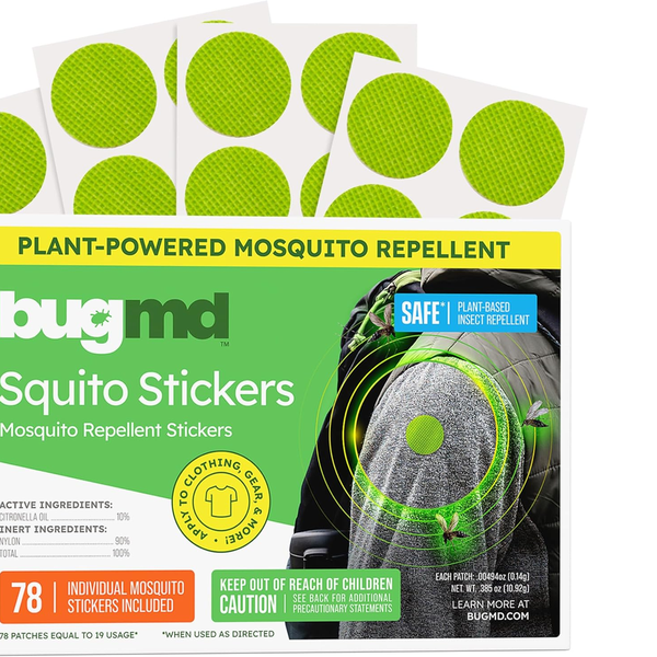 Prime Day Outdoor Essential: Save 20% on BugMD's Squito Stickers Mosquito Repellent Patches During Amazon Prime Day