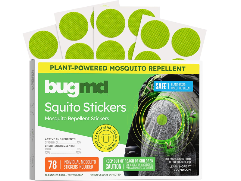 Prime Day Outdoor Essential: Save 20% on BugMD's Squito Stickers Mosquito Repellent Patches During Amazon Prime Day
