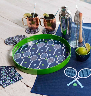 Tennis 15 Inch Round Tray