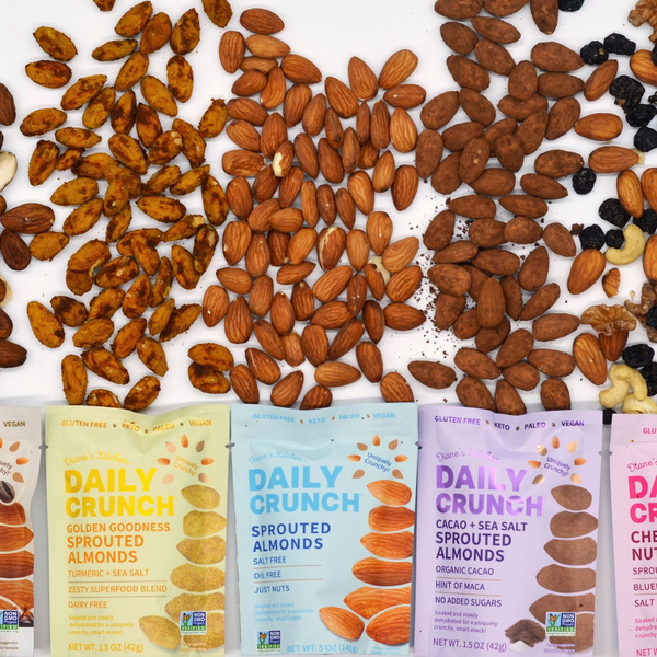 NEW SPROUTED NUT PRODUCT, DAILY CRUNCH SNACKS, LAUNCHES ONLINE AND AT RETAILERS NATIONWIDE