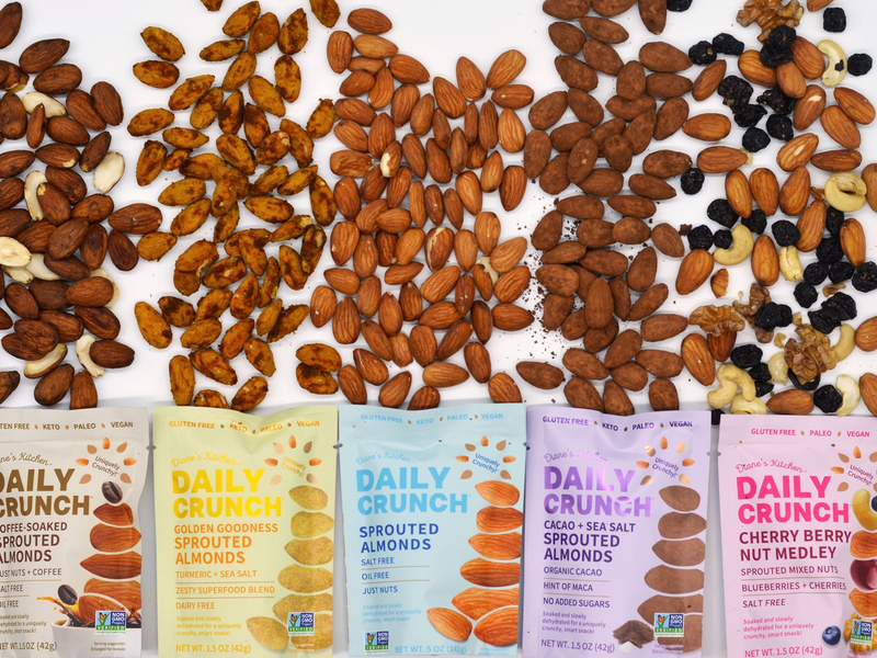NEW SPROUTED NUT PRODUCT, DAILY CRUNCH SNACKS, LAUNCHES ONLINE AND AT RETAILERS NATIONWIDE