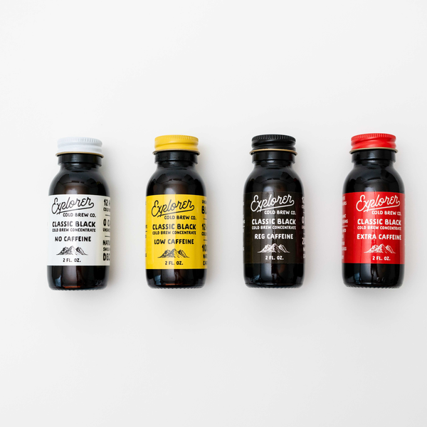 Introducing Explorer Cold Brew - Super Concentrated Coffee in 4 Caffeine Levels
