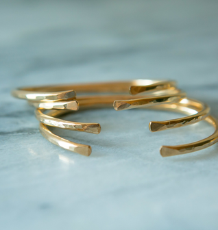 Hammered Jockey Cuff