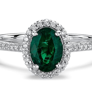 Carina Natural Diamond Emerald Cocktail Ring