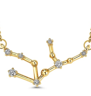Gold Constellation Natural Diamond Pendant