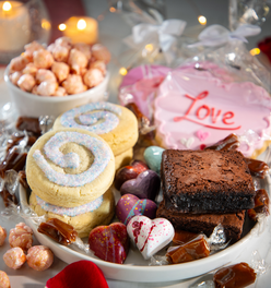 Valentine's Day Cookie and Candy Gift Box