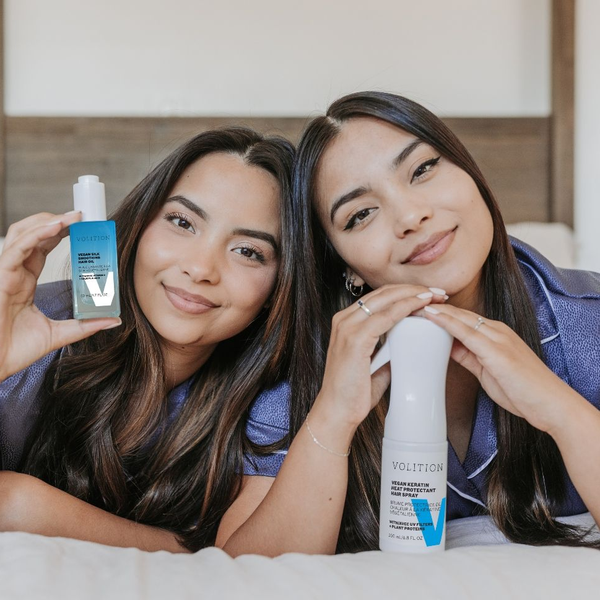 New Volition Vegan Keratin Heat Protectant Hair Spray with UV Filters + Plant Proteins