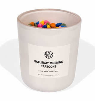 Saturday Morning Cartoons Candle
