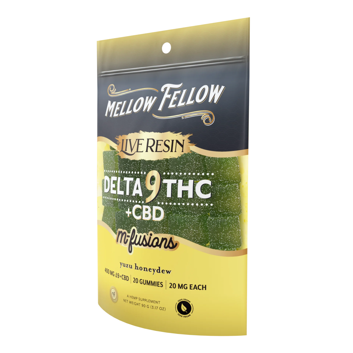 Delta 9 Live Resin Edibles 400mg - Yuzu Honeydew
