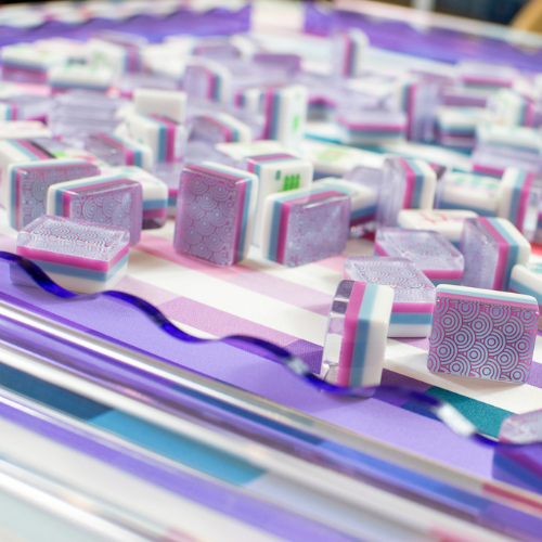MAHJONG MAT  |  Laugh Lines  |  33" x 33"